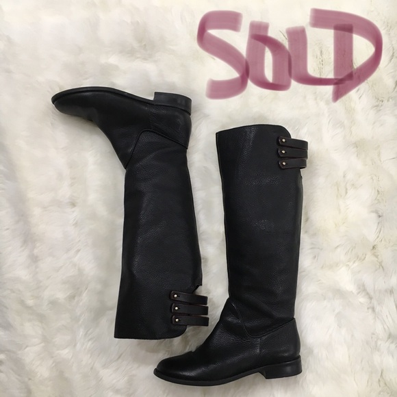 Leather tall boots - Picture 1 of 4